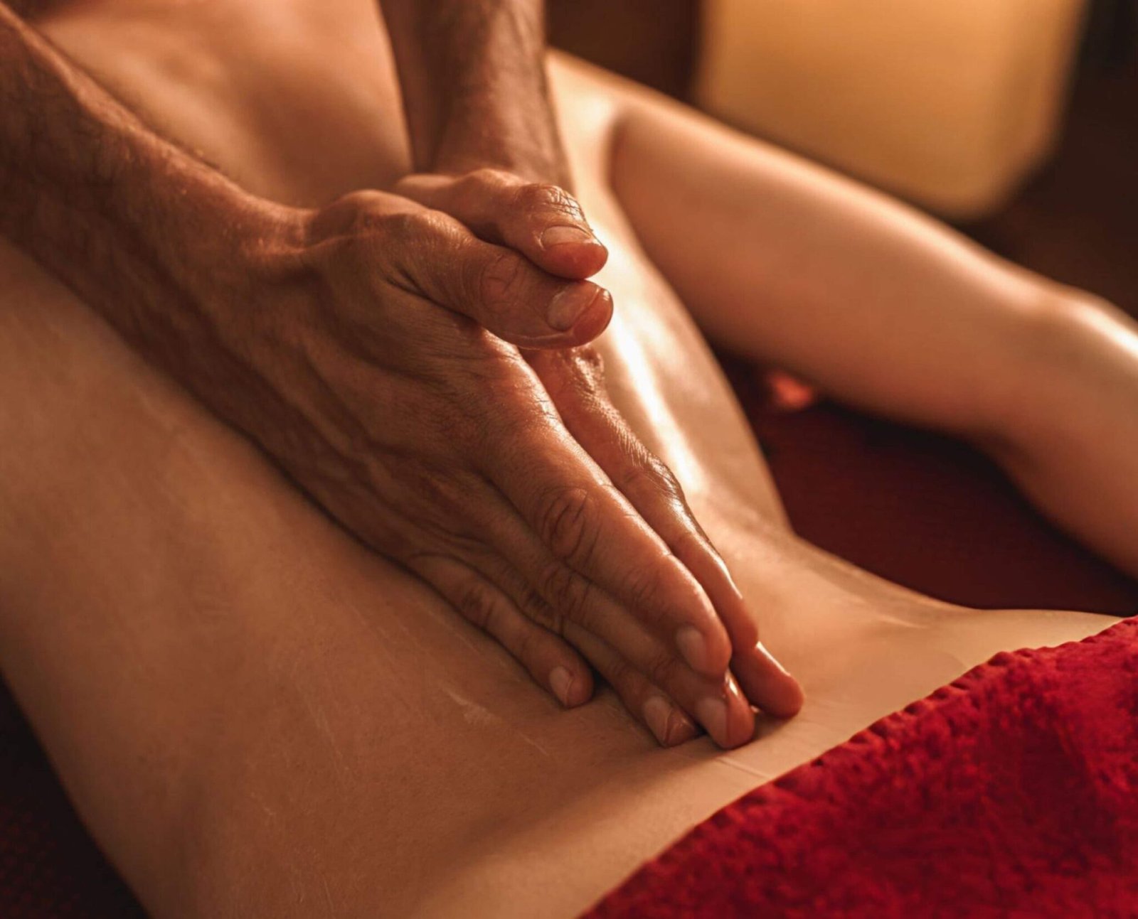 Ayurvedic Abhyanga full-body massage with warm herbal oils as part of Ayurvedic treatment for stress and anxiety in Kerala.