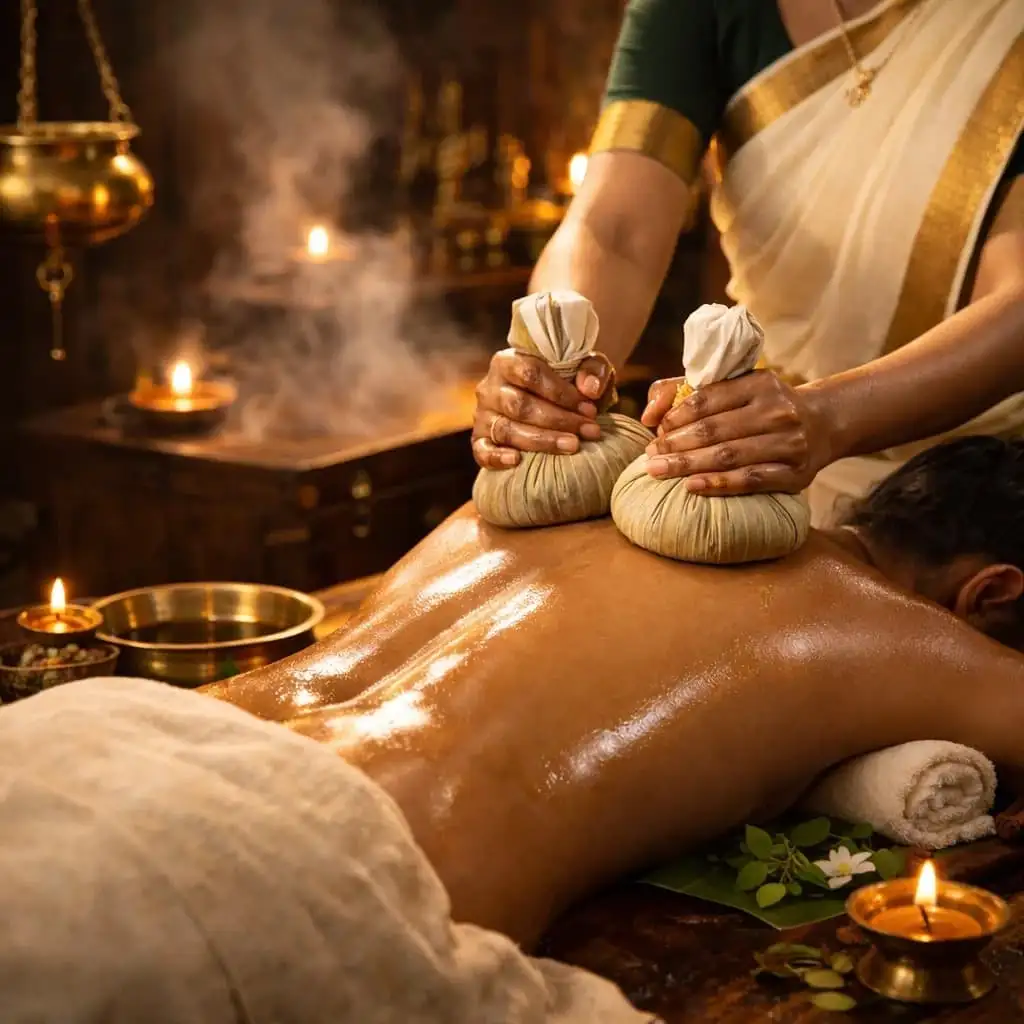 Karkidaka Chikitsa Package with traditional Elakizhi Ayurvedic therapy in Kerala